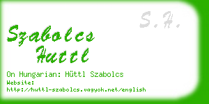 szabolcs huttl business card
